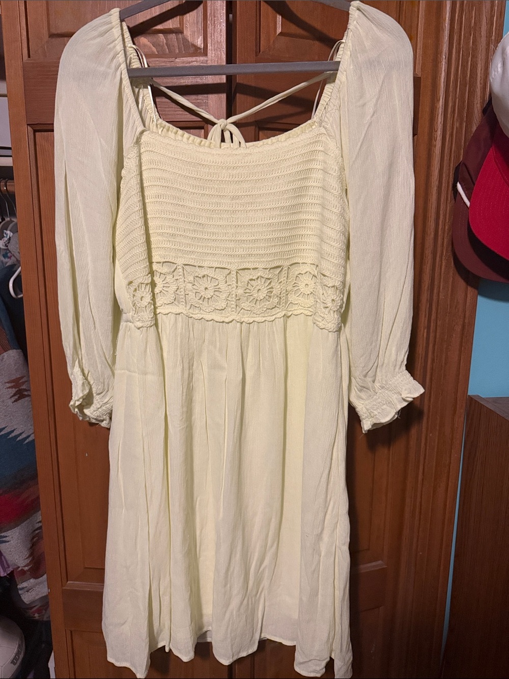 Light yellow spring dress